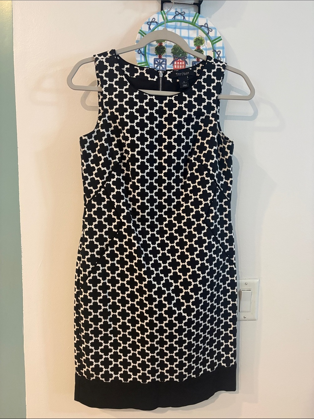 WHITE HOUSE BLACK MARKET black and white dress